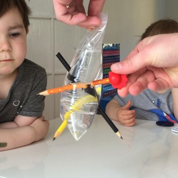 Plastic bag and pencil | Early Learning Toys